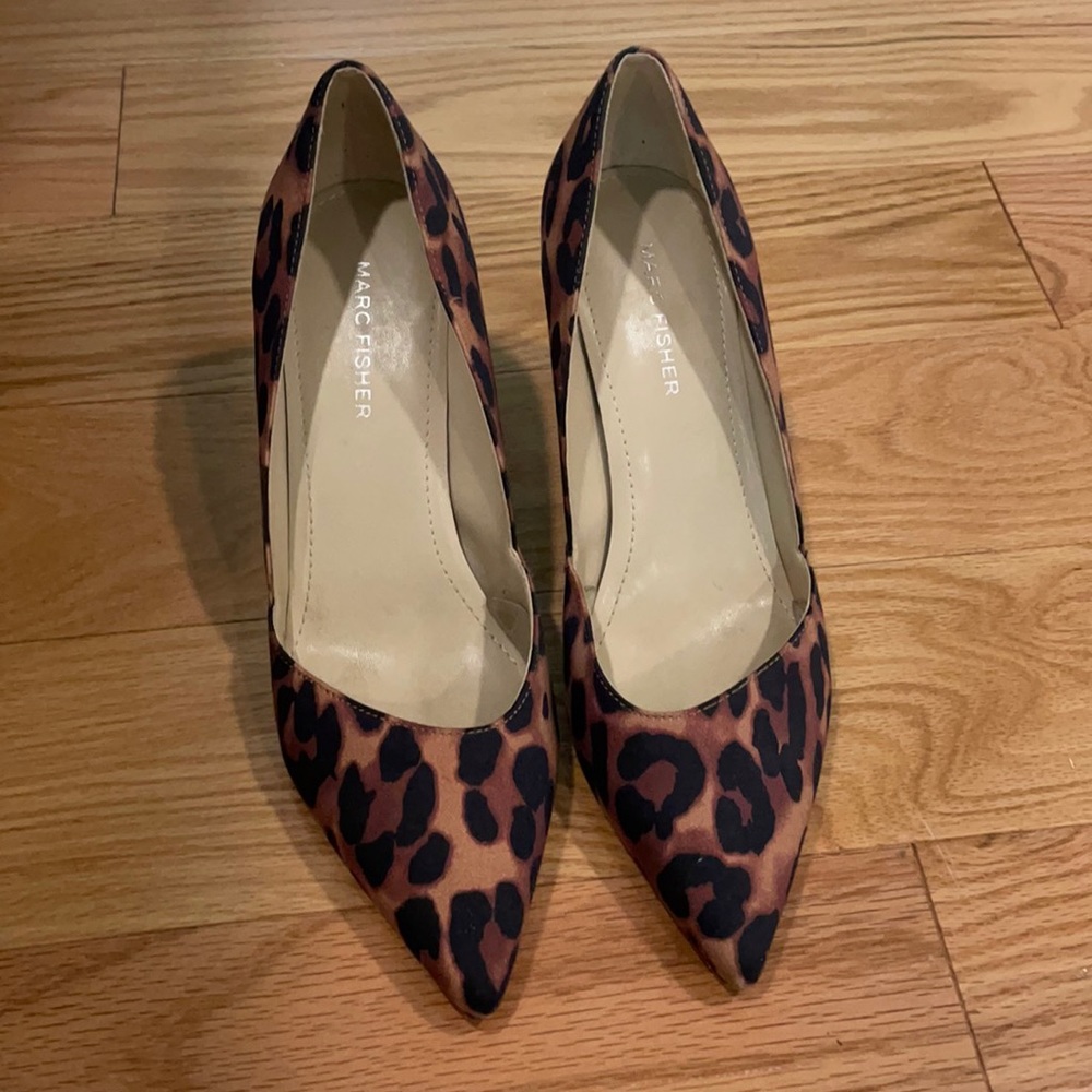 Marc Fisher leopard print heels